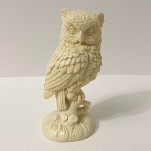 Vintage Santini Made in Italy Owl Figurine 5.5 Inch Tall